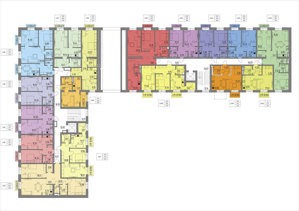 Планировка 2 этажа - Жилой комплекс Анжерская