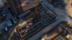 Хронология строительства Многоэтажный жилой комплекс Parkside (Ержанова 53/1)