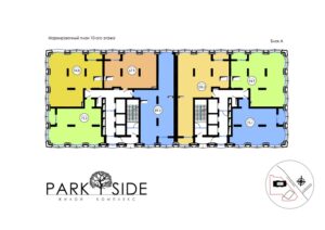 Блок А. Маркировочный план 10 этажа