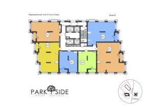 Блок B. Маркировочный план 3-13 этажей